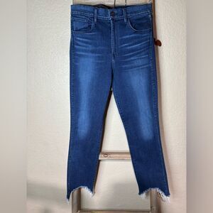 3x1 NYC Straight Leg Cropped Jean ELETA | Raw Frayed Hem | High Rise | Size 30